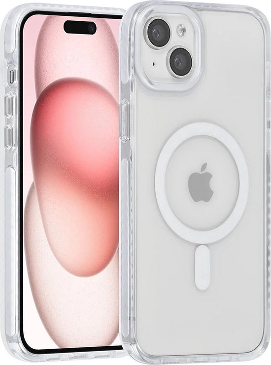iPhone 14 Hoesjes – MagSafe Backcover – Met Koord – Wit-Ilumina Benelux