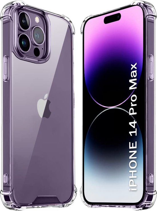 iPhone 14 Pro Max Hoesjes – Crystal Clear Backcover – Schokbestendig – Transparant-Ilumina Benelux