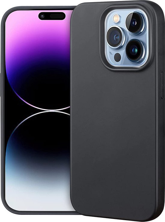 iPhone 14 Plus Hoesjes – Soft TPU Siliconen Backcover – Schokbestendig – Zwart-Ilumina Benelux