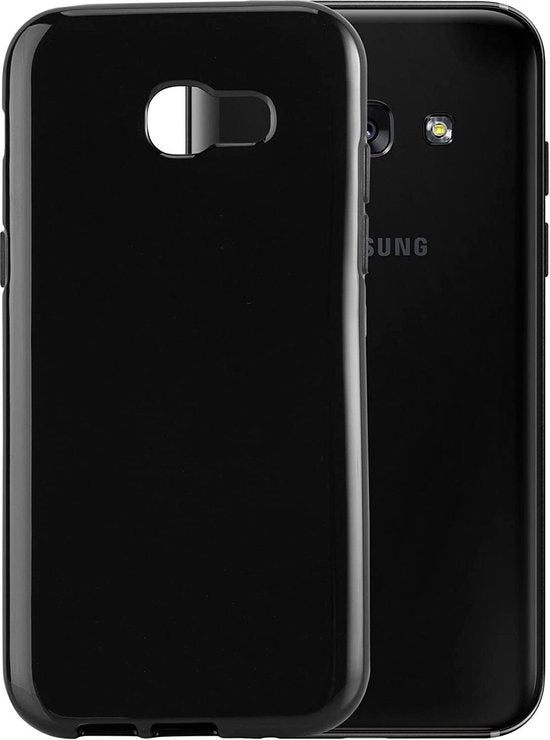 Samsung Galaxy A3 2017 Hoesjes – Siliconen Backcover – Soft Touch – Schokbestendig – Zwart-Ilumina Benelux