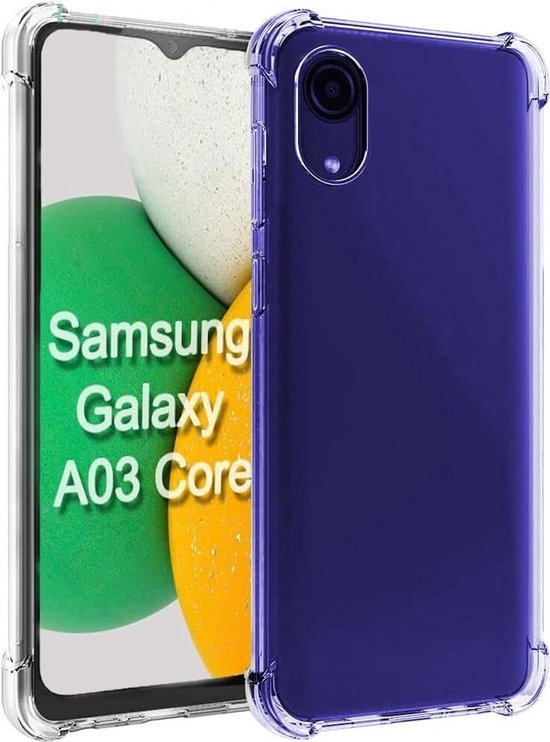 Samsung Galaxy A03 Core Hoesjes – Siliconen Backcover – Schokbestendig – Transparant-Ilumina Benelux