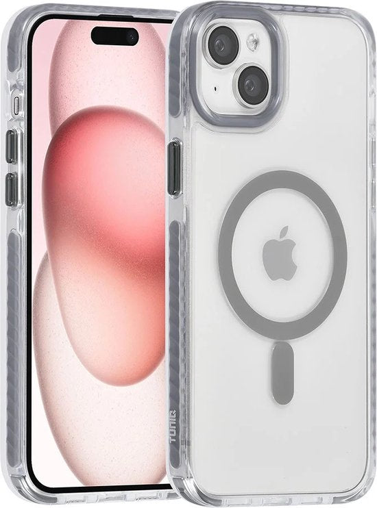 iPhone 13 Hoesjes – MagSafe Backcover – Met Koord – Grijs-Ilumina Benelux