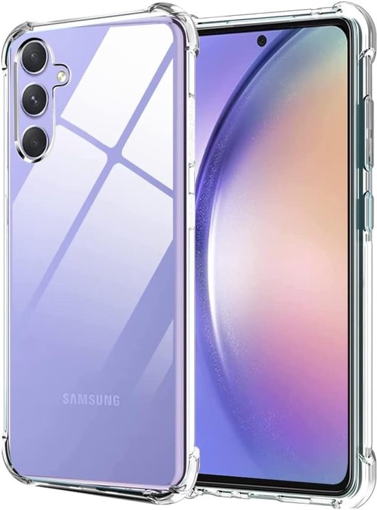 Samsung Galaxy A26/A17 5G Hoesjes – Siliconen Backcover – Schokbestendig – Transparant + 3x Screenprotector