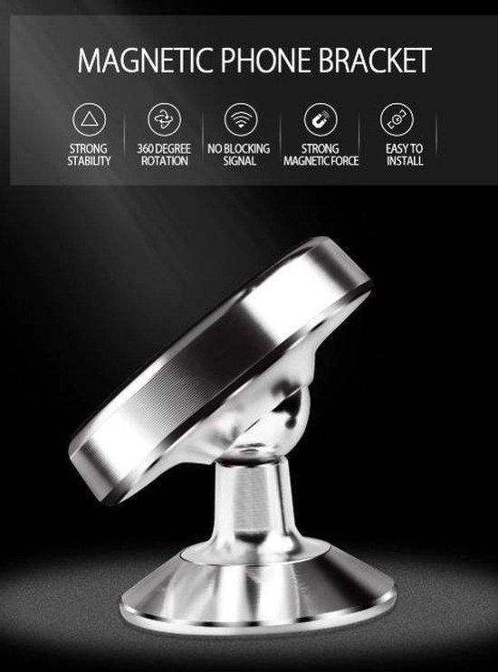 Telefoonhouder auto – Magneet Autohouder Rond – 360° Draaibaar – Universeel – Goud-Ilumina Benelux