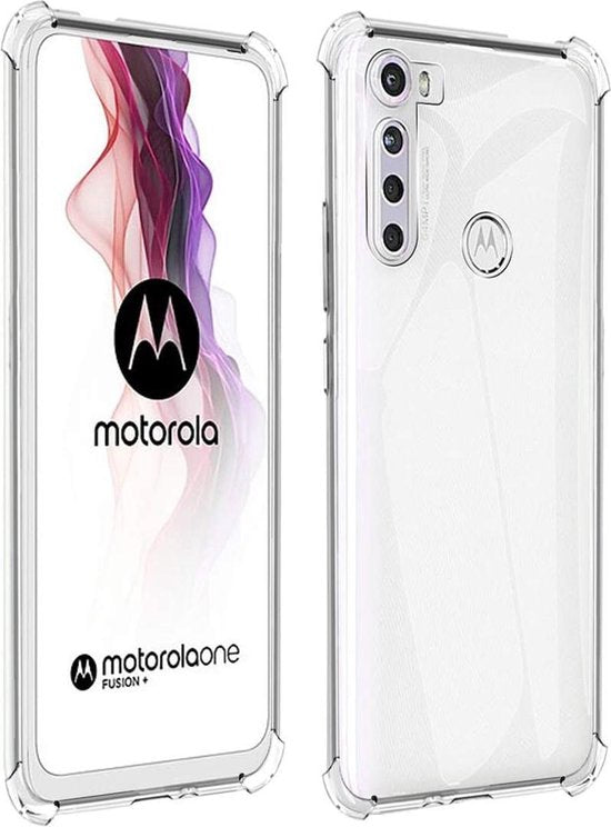 Motorola Moto One Fusion Plus Hoesjes – Soft TPU Siliconen Backcover – Schokbestendig – Transparant-Ilumina Benelux