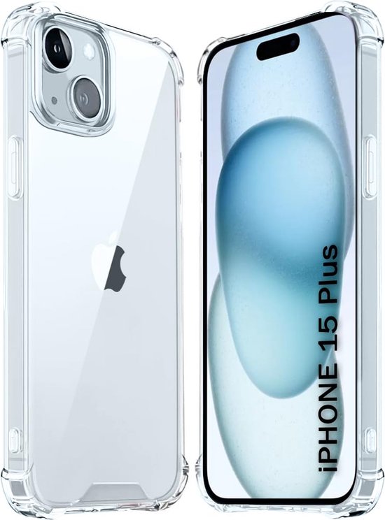 iPhone 15 Plus Hoesjes – Crystal Clear Backcover – Schokbestendig – Transparant-Ilumina Benelux