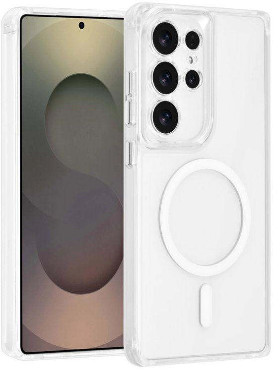 Samsung Galaxy S25 Ultra Hoesjes – Transparante Backcover – Schokbestendig – MagSafe Compatibel – Doorzichtig-Ilumina Benelux