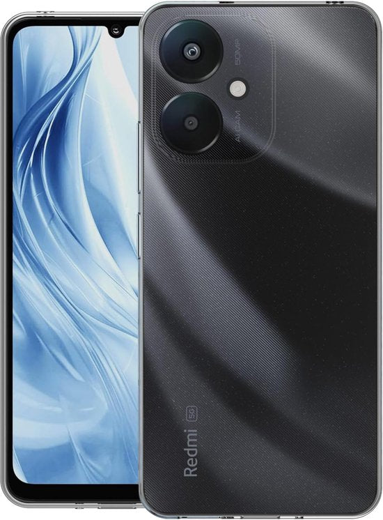 Xiaomi Redmi 13C Hoesjes – Transparante Siliconen Backcover – Soft Silicone – Inclusief 2x Gehard Glas Screenprotector-Ilumina Benelux