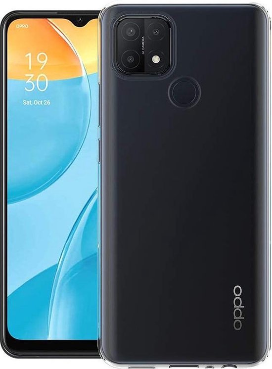 Oppo A15 Hoesjes – Transparante Siliconen Backcover – 2 Pack Screenprotector – Gehard Glas-Ilumina Benelux