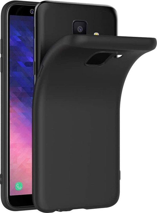 Samsung Galaxy A6 2018 Hoesjes – Siliconen Backcover – Soft Case – Zwart-Ilumina Benelux
