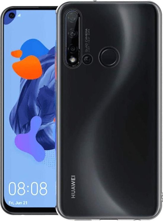 Huawei P20 Lite 2019 / Nova 5i Hoesjes – Siliconen Backcover – Transparant – Flexibel – Anti Kras-Ilumina Benelux