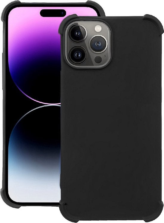 iPhone 15 Pro Max Hoesjes – Soft TPU Siliconen Backcover – Schokbestendig – Zwart-Ilumina Benelux