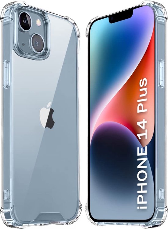 iPhone 14 Plus Hoesjes – Crystal Clear Backcover – Schokbestendig – Transparant-Ilumina Benelux