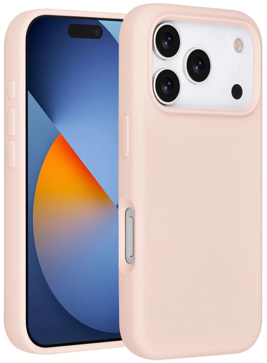 iPhone 17 Pro Max Hoesjes – Premium Liquid Silicone Backcover – Soft Touch – Schokbestendig – Roze