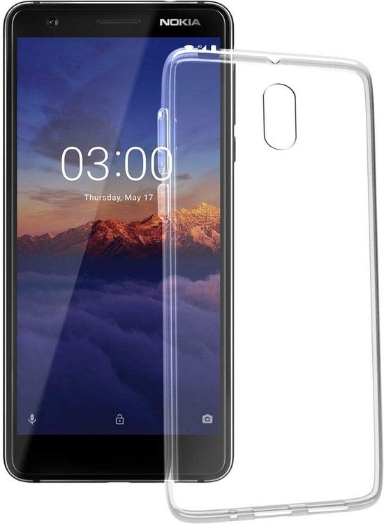 Nokia 5.1 Plus Hoesjes – Transparante Siliconen Backcover – Inclusief 2x Screenprotector Gehard Glas – Anti-kras-Ilumina Benelux