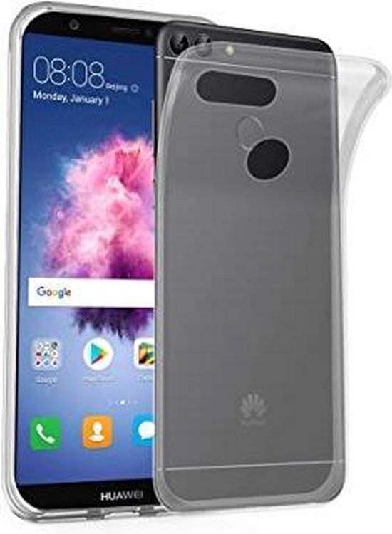 Huawei P Smart 2018 Hoesjes – Siliconen Backcover – Transparant – Flexibel – Anti Kras-Ilumina Benelux