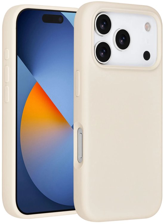 iPhone 17 Pro Hoesjes – Premium Liquid Silicone Backcover – Soft Touch – Schokbestendig – Grijs-Ilumina Benelux