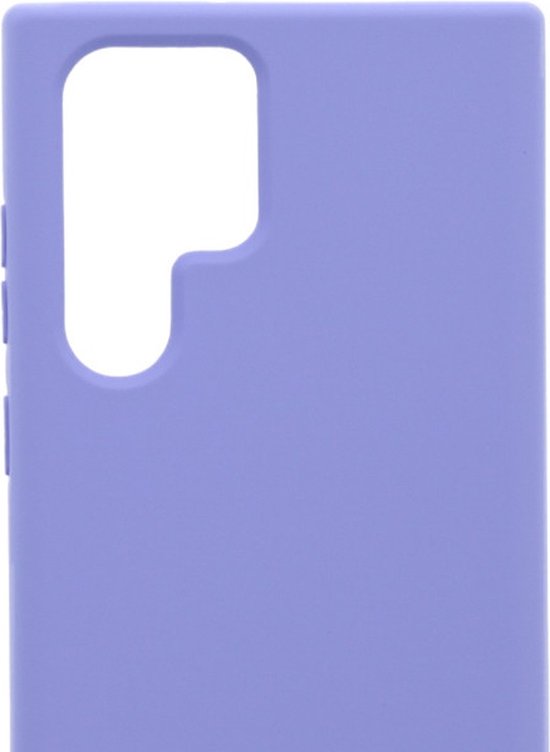 Samsung Galaxy S22 Ultra Hoesjes – Siliconen Backcover met Ketting – TPU – Lila-Ilumina Benelux
