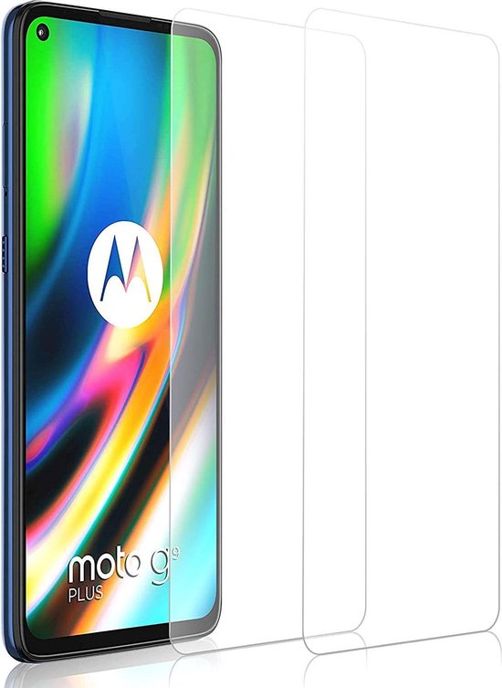 Screenprotector - Geschikt voor Motorola G9 Plus - 9H Glas (2-Pack)