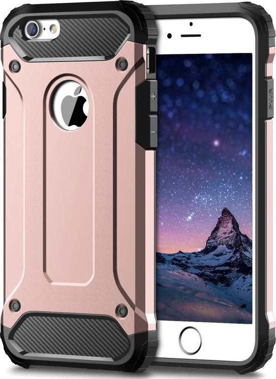iPhone SE 2020/7/8 Hoesjes – Armor Hybrid Backcover – Schokbestendig – Roségoud-Ilumina Benelux