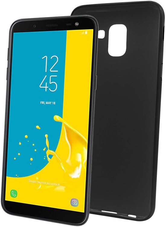 Samsung Galaxy A40 Hoesjes – Siliconen Backcover – Soft Touch – Schokbestendig – Zwart-Ilumina Benelux
