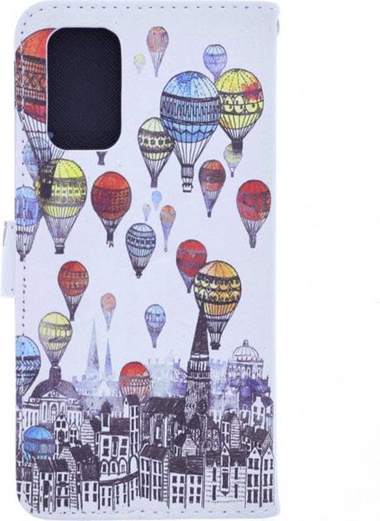 Oppo Find X3 Neo Hoesjes – Backcover met Print Air Balloon – Inclusief 2x Screenprotector – Transparant-Ilumina Benelux