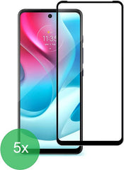 Screenprotector – Geschikt voor Motorola Moto G60s/G60/G40 Fusion – Full Cover – Gehard Glas 9H – 5-Pack – Transparant