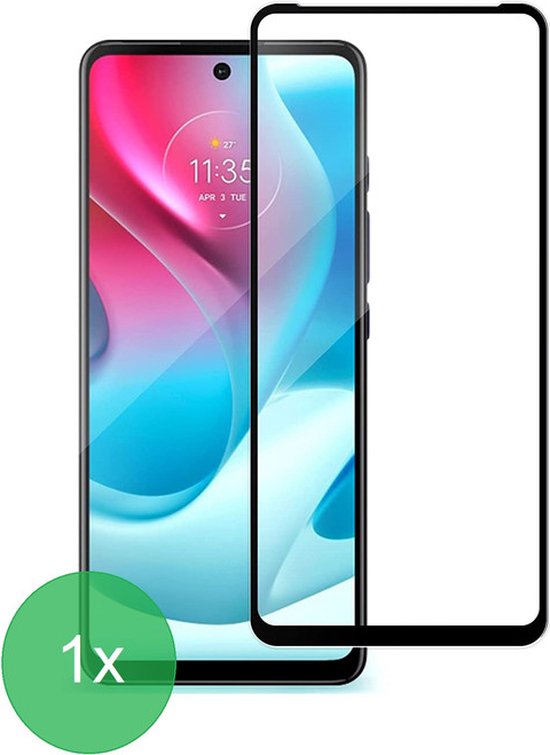 Full Cover Screenprotector - Geschikt voor Motorola Moto G60s / G60 / G40 Fusion Full Screenprotector 1x - 9H
