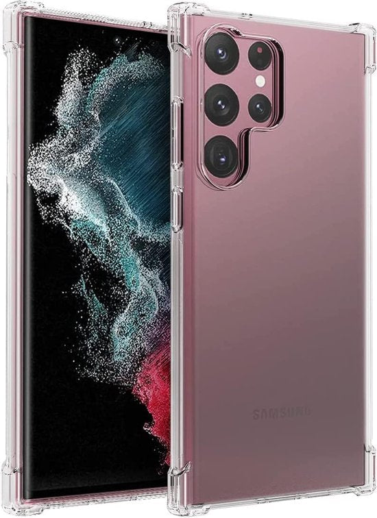 Samsung Galaxy S23 Ultra Hoesjes – Siliconen Backcover – Schokbestendig – Flexibel – Transparant-Ilumina Benelux