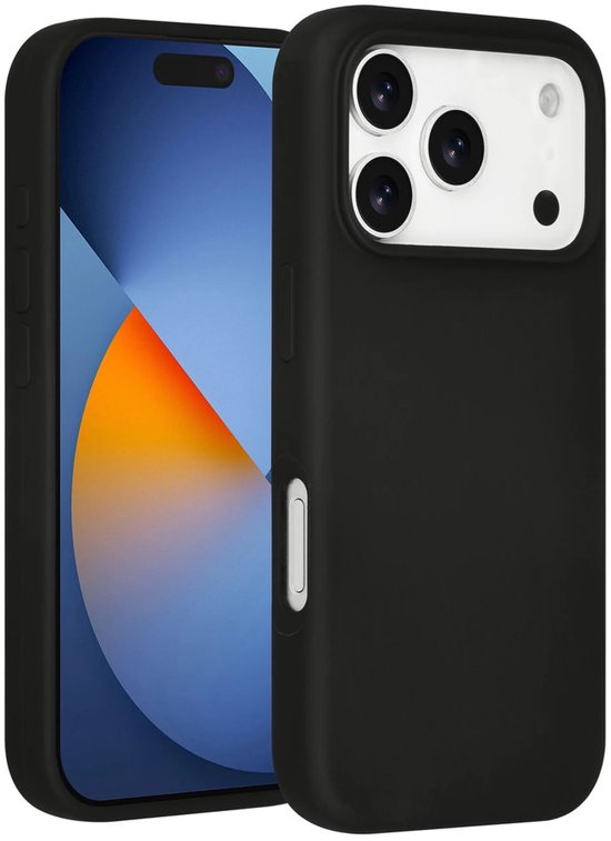 iPhone 17 Pro Max Hoesjes – Premium Liquid Silicone Backcover – Soft Touch – Schokbestendig – Zwart-Ilumina Benelux