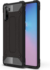 Armor Hybrid Geschikt voor: Samsung Galaxy Note 10 Hoesje - Zwart