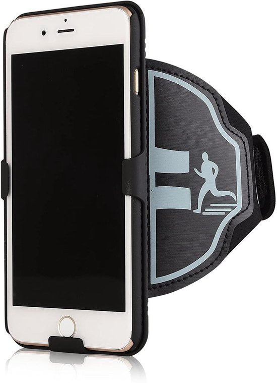 Sportarmband – Geschikt voor iPhone X/XS – Hardloop Armband met Sleutelhouder – Zwart-Ilumina Benelux