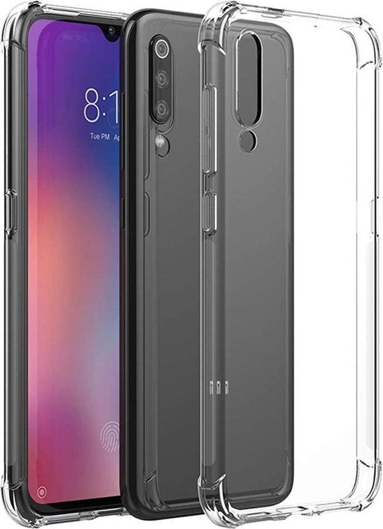 Shock proof Hoesje Geschikt voor: Samsung Galaxy A60 - Anti -Shock Silicone - Transparant