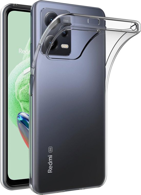 Xiaomi Redmi Note 12 5G Hoesjes – Flexibele Siliconen Backcover – Schokbestendig – Zwart-Ilumina Benelux