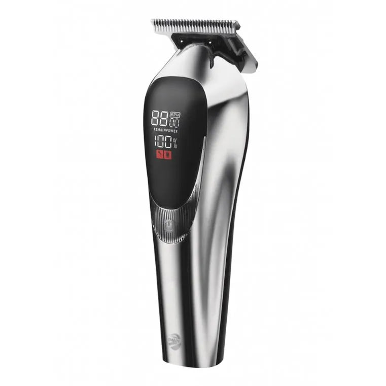 Elektrische Haartrimmer – 5W – Draadloos – LCD Display – Baard- en Haartrimmer – Zilver-Ilumina Benelux