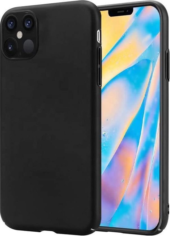 iPhone 12 Pro Hoesjes – Soft Silicone Backcover – Schokbestendig – Zwart-Ilumina Benelux