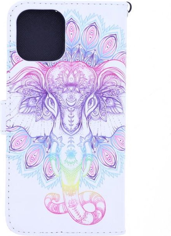 Xiaomi Mi 11 Lite Hoesjes – Bookcase – 3D Olifant Print – Magneetsluiting – Inclusief 2x Screenprotector-Ilumina Benelux