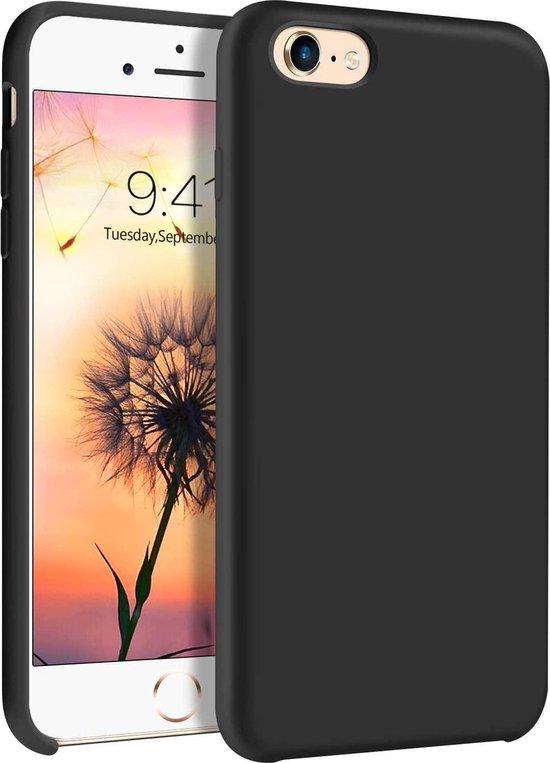 iPhone 6/6S Hoesjes – Siliconen TPU Backcover – Inclusief 3x Screenprotector – Zwart-Ilumina Benelux