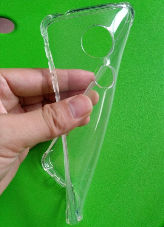 Backcover Hoesje Geschikt voor: Motorola Moto E5 Play - Anti -Shock Silicone Hoesje - Transparant
