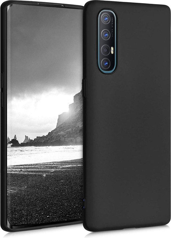 Oppo Find X2 Hoesjes – TPU Siliconen Backcover – Inclusief 2x Screenprotector – Zwart-Ilumina Benelux
