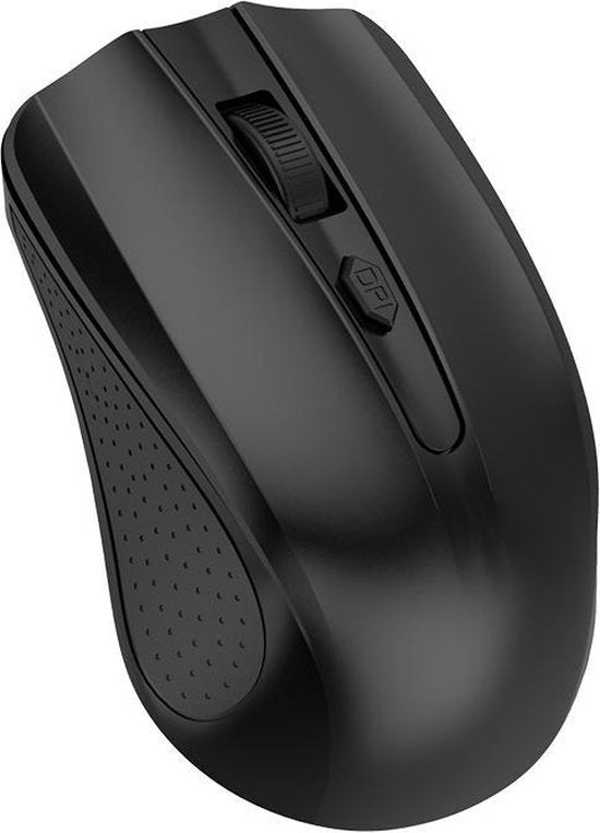 Draadloze muis – 2.4GHz USB ontvanger – 800-1200 DPI – 10 meter bereik – Compact & lichtgewicht – Zwart