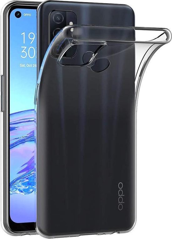 OPPO A53S Hoesjes – Transparante Siliconen Backcover – 2 Pack Screenprotector – Gehard Glas – Anti Kras-Ilumina Benelux
