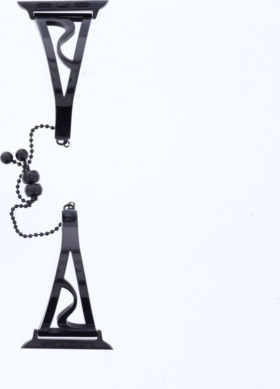 Bracelet / band Geschikt voor: iWatch 38 mm 40 mm 42 mm 44 mm Meisjes Unieke sieradenstijl Klassieke manchetarmband Roestvrij stalen polsband Bangle Chain Geschikt voor: Apple Watch-serie 9 8 7 6 5 4 3 2 1 - Grijs