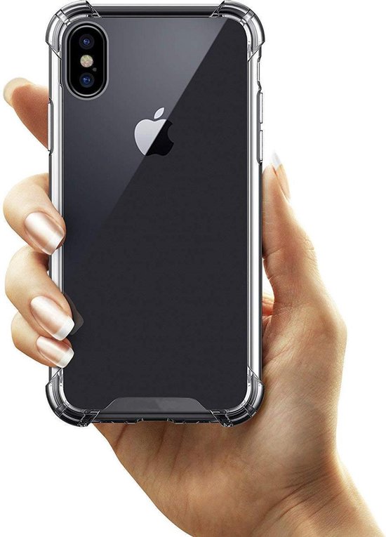 iPhone X / XS Hoesjes – Soft TPU Siliconen Backcover – Schokbestendig – Zwart-Ilumina Benelux
