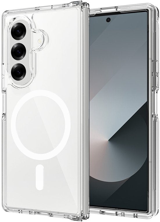 Samsung Galaxy Z Fold 7 Hoesjes – Transparante TPU Backcover – MagSafe Compatibel – Schokbestendig – Dun & Flexibel