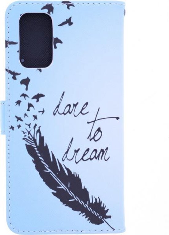 Oppo Find X2 Neo Hoesjes – Bookcase – Print Love To Dream – Magneetsluiting – Zwart-Ilumina Benelux