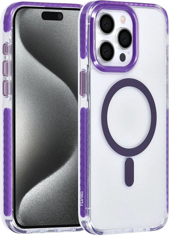 iPhone 14 Pro Hoesjes – MagSafe Backcover – Hoes met Koord – Paars-Ilumina Benelux