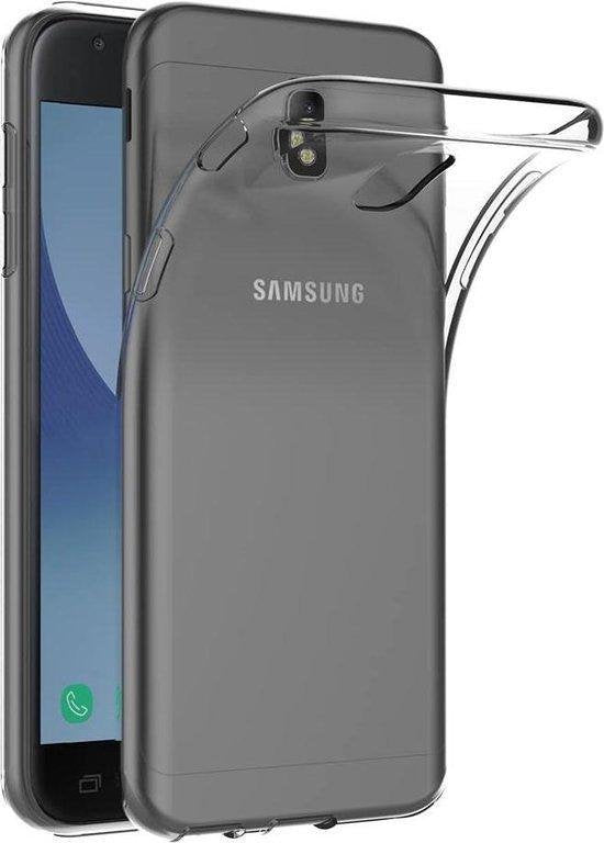Samsung Galaxy J3 2017 Hoesjes – Transparante Siliconen Backcover – Soft Case – Inclusief Screenprotector-Ilumina Benelux