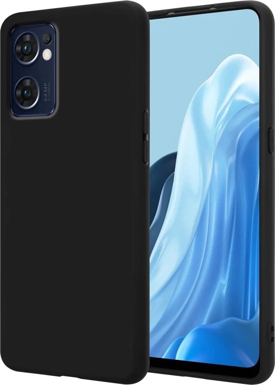 Oppo Find X5 Lite Hoesjes – Siliconen Backcover – Schokbestendig – Zwart-Ilumina Benelux