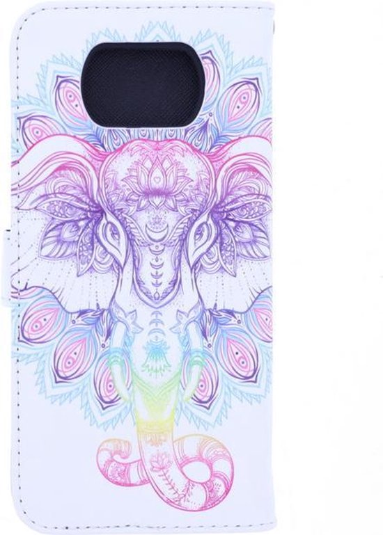 Nokia 5.4 / 3.4 Hoesjes – Bookcase Portemonnee Hoes – Olifant Print – Magneetsluiting – 2x Screenprotector-Ilumina Benelux